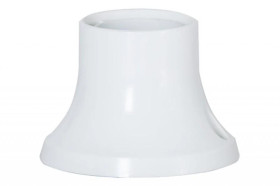 Oprawka prosta przykręcana E27 biała