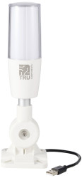 TRU COMPONENTS TC-ONN-M4T-USB Wieża sygnalizacyjna z syreną LED czerwony, żółty, zielony, niebieski, biały, cyjanowy, ka