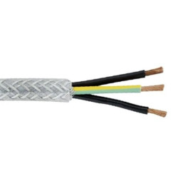 Kabel sterowniczy SY 3 rdzeniowy , Ekranowany, izolacja Polichlorek winylu PVC, D 9.9mm , 50m