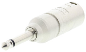 Adapter AV Męskie 1/4 cala mono (1) na Męskie XLR (1)