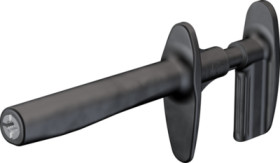 Alligator clip, black, thread M6, L 170 mm, CAT IV, socket 4 mm, 66.9448-21