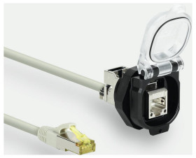 Lütze 493081.0500 Puszka instalacyjna RJ45 złącze męskie proste, złącze żeńskie proste 5 m Ilość pinów: 8 1 szt.