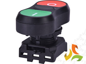 Napęd z guzikiem podwójnym z czarną listwą centralną EGT-C 004771390 ETI