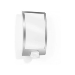 Oprawa elewacyjna z czujnikiem ruchu i zmierzchu Steinel L 22 S PIR max. 60W E27 IP44 230V srebrna / stal nierdz ST009816