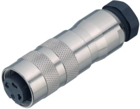 Jack, 2 pole, solder connection, screw locking, straight, 99 5602 09 02