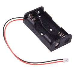 AA x 2 Open Battery Holder with 2-Pin Plug
