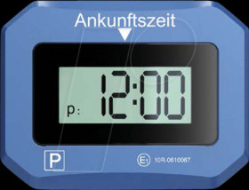 5119 KFZ - Electronic parking disk, blue, SOS function