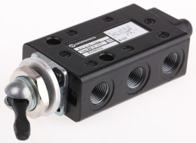 Zawór regulacyjny pneumatyczny 5/2 z przełącznikiem G 1/8 Norgren 1/8in 5 portowy