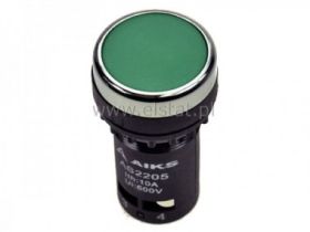 Przycisk chwil.zielony niski; plastik; mała zabud