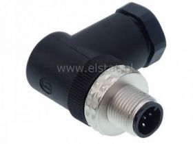 Złącze kątowe męskie 5P; skręcane Hirschmann