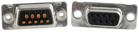 Złącze D-Sub 9-pinowe Męski Proste Przewlekany