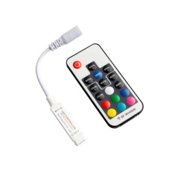 Sterownik LED RGB 6A 72W z pilotem 17 przyciskowym EC79897