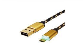 Roline Gold Led Kabel Usb 2.0, Usb A St - Micro Usb B St, Odwracalny, Qc2.0,...