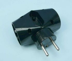 R-30 3x2P ROZGAŁĘŹNIK CZARNY P92