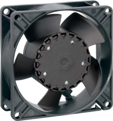 DC axial fan, 12 V, 92 x 92 x 32 mm, 80 m³/h, 35 dB, ball bearing, ebm-papst 3312 NN