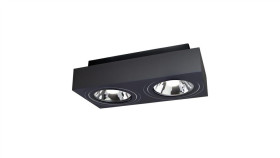 Mirora Ar111 X2 Natynkowa Gu10 250V Ip20 293X145x 85Mm Czarny Prostokątna...