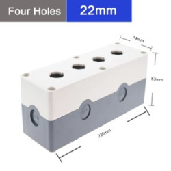 Kaseta WYSOKA 85mm 4x otwór 22mm biała