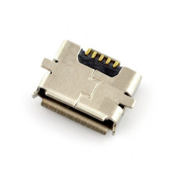 Gniazdo microUSB typu B - 5-stykowe SMD - złocone styki