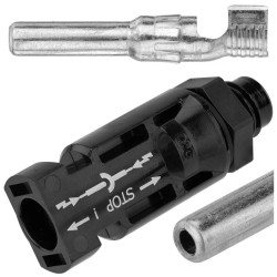 Wtyk panelowy MC4 złącze solarne Konektor na przewód 4-6mm2 Staubli Multi-Contact