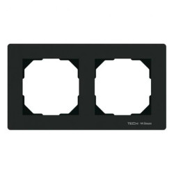 SINUM FG-02 Ramka szklana podwójna kolor czarny