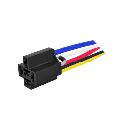 Gniazdo przekaźnik samoch. 4120+przewody z diodą