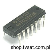 SN74LS243N Quad Buffers DIP14 TI