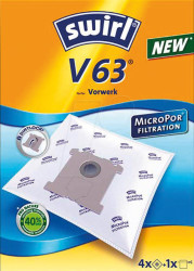 559091 4 swirl® MicroPor Filtration vacuum cleaner bags. V 63