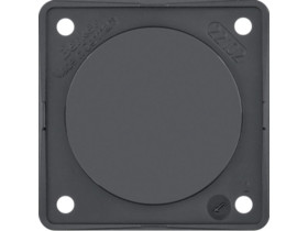 Integro Flow Zaślepka z płytką nośną czarny 945162510 HAGER
