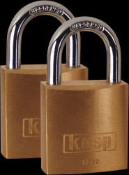 K12030D2 Brass Padlock - 30 mm, Twin-Pack, keyed alike