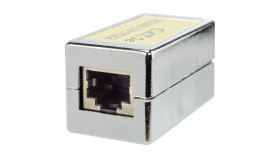 Łącznik Modularny Beczka 2Xrj45 8P8c Kat.5E Ekranowany Ftp