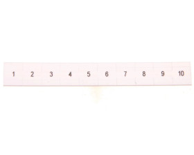 Oznacznik do złączek szynowych 8mm /1-10/ biały ZB 8, 1-10 1052015:0001 /10szt./