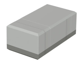 PS enclosure, (L x W x H) 150 x 82 x 60 mm, light gray/agate gray (RAL 7035), IP40, 32156002