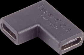 BS13-40005 USB 3.1 adapter, C socket &gt; C socket, 90° angle L/R