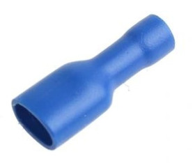 Konektor izolowany żeński niebieski 6,4x0,8mm