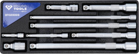 Brilliant Tools BT020009 BT020009 Przedłużka do kluczy nasadowych Końcówka wkrętaka 1/4" (6,3 mm), 3/8" (10 mm), 1/2" (1