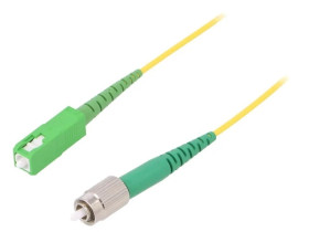 Patch cord światłowodowy FC/APC,SC/APC 2m Światłowód: 9/125um G-SCA-FCA-S-002.0-SX-D-18-Y