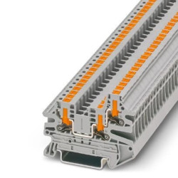 Złączka szynowa 3-przewodowa 2,5mm2 szara PTV 2,5-TWIN z zaciska Push in /50szt./