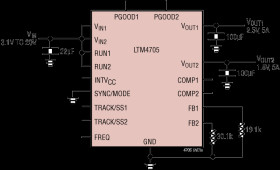 20V, Dual 5A or Single 10A Step-Down DC/DC μModule Regulator