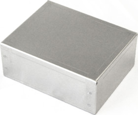 Aluminum enclosure, (L x W x H) 114 x 89 x 25 mm, natural, 1444-45351
