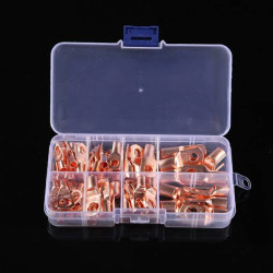 Non-insulated Copper Lug Connector Set - 60 pcs - Cable End