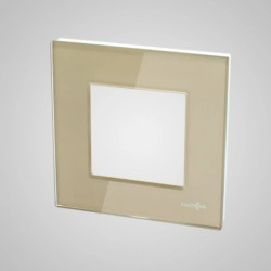 TouchMe Ramka pojedyncza szklana złota TM728G