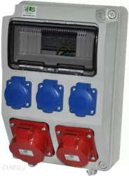 Zestaw zasilający PRYMA 9D skośna 32A/5P + 16A/5P + 3x230V IP44 E930011530