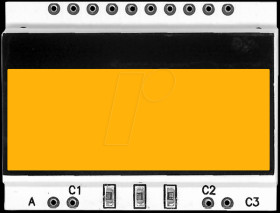 EA LED36X28-A LED illumination for EA DOGS104x, 33.5 x 12.5 mm, amber