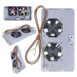 Wentylator dachowy x2 z termostatem PROGRESS