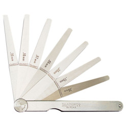 Starrett BU757 173MA Feeler Gauge 13 Piece Set 0.03-0.5mm