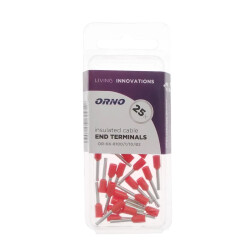 Tulejka kablowa izolowana 1mm² 10mm - końcówka tulejkowa miedziana, blister 25szt
