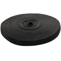 Taśma rzepowa 20mm 25m czarna Back To Back NEKU