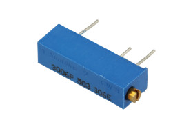 Potencjometr; TSR-3006P-503R,50Kohm; przewlekany (THT); 10%; 50kohm; Suntan; RoHS; 0,75W; helitrim; montażowy; wieloobrotowy; li
