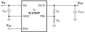 500-mA, low-IQ, high-PSRR, dual-channel low-dropout (LDO) voltage regulator
