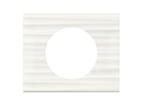 CELIANE Ramka minerał corian biały żłobkowany 1 pojedyncza 069011 LEGRAND